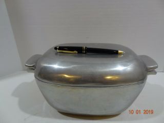 Vintage Nambe 13 Heavy Aluminum Alloy 2 Quart Covered Casserole Dish With Lid