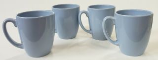 Vintage Corelle Stoneware Set Of 4 Light Blue Mug Cup Coffee 12 Oz.  187.  5 Gm