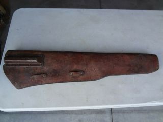 1942 U.  S.  Wwii M1 Garand? Rifle Leather Scabbard Motorcycle? By Hess And Hopkins