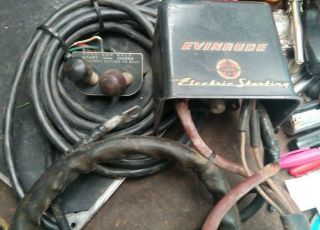 Vintage 18 Hp Omc Oem Evinrude Johnson Harness Solenoid Box And Key Switch