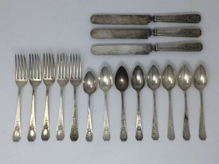 Scrap Silver - Whiting Mfg Co.  Sterling Flatware Assortment - 1909 Madam Jumel