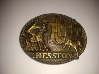 Vintage Hesston National Finals Rodeo 1978 Belt Buckle