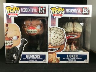 Funko Pop Resident Evil Nemesis And Licker - 157 & 158