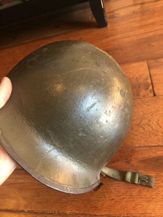 Wwii Us Army Front Seam Helmet With Post War Liner