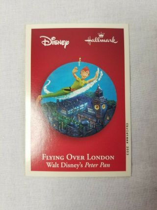 Hallmark Keepsake Ornament Disney ' s Peter Pan Flying Over London Christmas 2003 3