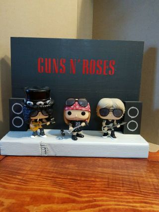 Display Stage For Funko Pop Music Guns N Roses Figures.  Display Only.
