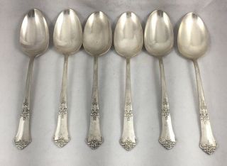 Stately By State House Sterling Group Of 6 Place Oval Soup Spoons