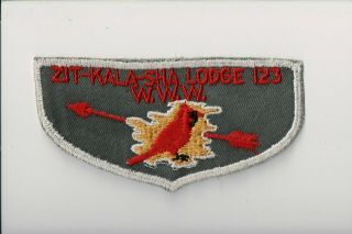 Vintage Zit - Kala - Sha Lodge 123 F1 First Flap Ff Old Kentucky Home Patch [cm0526]