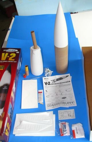 Estes V - 2 Maxi - Brute kit,  3.  94” diameter,  1/17 scale Model Rocket Collector kit 3