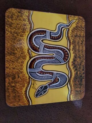 Australian Made Coasters Authentic Aboriginal Art Set of 6 3
