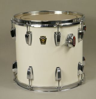 13 " Vintage Ludwig Classic Maple Tom Rack Drum White Cortex Keystone 12 " X13 "