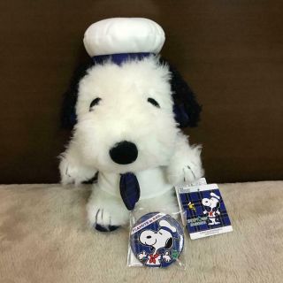 Snoopy Town Shop Kobe Sannomiya Limited Plush Doll Badges Set Toy Japan F/s