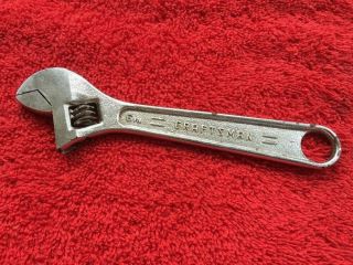 Vintage =craftsman= 6 Inch Adjustable Wrench =forged Alloy= Made In U.  S.  A.