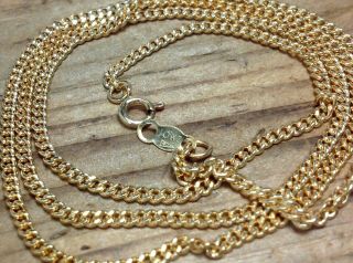 Vintage 10k Solid Yellow Gold 18 " Chain Necklace 4.  34g.  (e6)