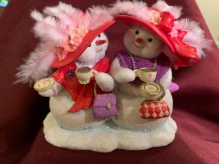 Red Hat Society Figurine " Our Friendship Is Snow Delightful "