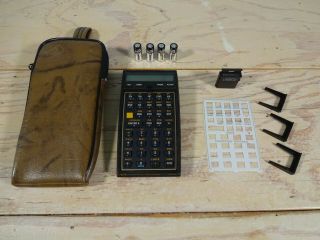 Vtg Hewlett Packard Hp 41cv Calculator Soft Case Gmac Fin Ii Batteries