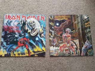Iron Maiden ‎– Somewhere In Time & The Number Of The Beast Vinyl Lp