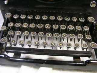 Vtg Typewriter Model 10 Royal Serial No.  SX - 1562158 Glass sides - SHAPE 2