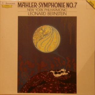 Ultra Rare German Stereo 2 Lps Box Bernstein Mahler Symhony N°7 Dg Digital