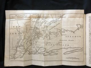 1776 Revolutionary War Newspaper Map York Long Island Manhattan White Plains