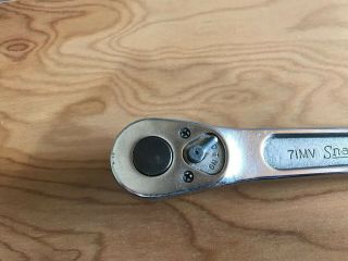 Vintage Snap - On 71MV Socket Ratchet Wrench - 1/2” Drive 2