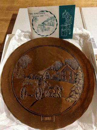 4 - BRONZE Christmas Wendell August Forged - Limited Edition Plates 2