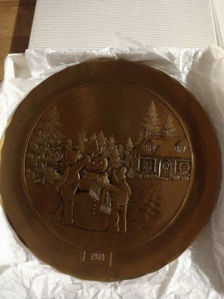 4 - BRONZE Christmas Wendell August Forged - Limited Edition Plates 3