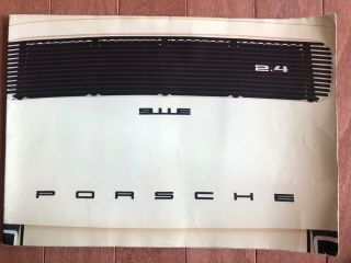1972 1973 Porsche 911 T / E / S Lwb Deluxe Dealer Sales Brochure - Oem