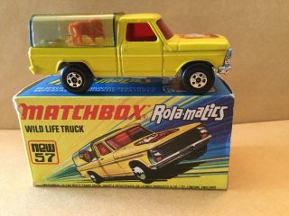 Matchbox Superfast No.  57 Wild Life Truck - Yellow