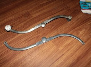 Vintage Model A Ford Sport Coupe Top Convertible Top Roof Bracket Pair Part - M9