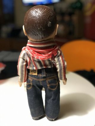 Buddy Lee Western Cowboy Denim Jean Plastic Doll But 3