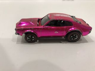 1969 Mattel Hot Wheels Redline Mighty Maverick - Pink / Magenta Color