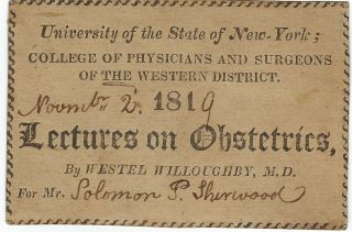 Fairfield Medical College Ny Lecture Ticket 1819