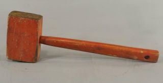 Vintage Primitive Wood Mallet Hammer,  Carpentry,  Rustic,  Woodworking