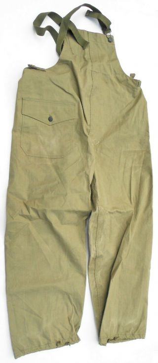 1944 Us Army Wwii Wet Weather Trousers,  D - Day Type Dated 9 - 5 - 44