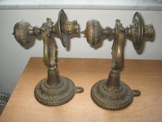 Vintage Brass / Swivel - Wall Mount / Candle Holders