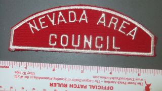 Boy Scout Nevada Area Council Rws Nv Full Strip 4113ii