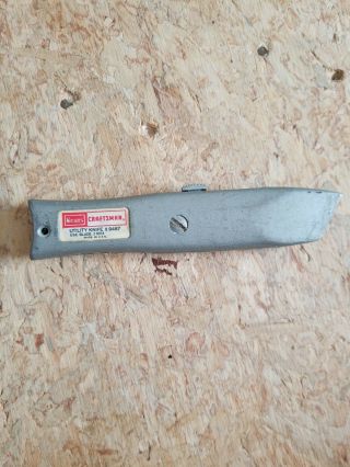Vintage Craftsman 9 - 9487 Retractable Utility Knife Box Cutter,  2 Blades