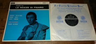 Kleiber Mozart Le Nozze Di Figaro Uk 1st Press Wbg Ed1 Decca Stereo Sxl 2035 Lp