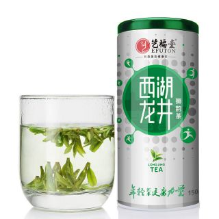 Long Jing Dragon Well Chinese Green Tea West Lake 艺福堂 中国绿茶 狮韵西湖龙井茶 明前绿茶 150g/罐