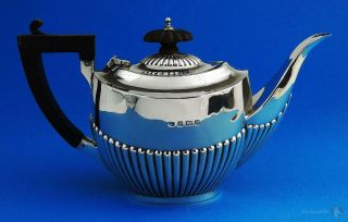 George V Sterling Silver Bachelor Teapot Birmingham 1919 Jones & Crompton