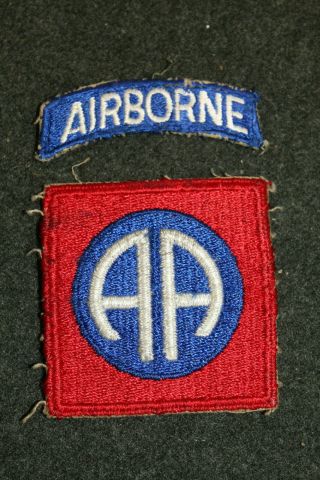 Ww2 U.  S.  Army 82nd Airborne Division Two Piece Uniform Patch