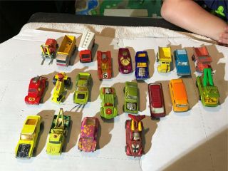 (21) Matchbox Cars/trucks From The 1970 