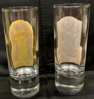 Set Of 2 Sauza & Kahlúa 4 Inches SHOT GLASS Tequila 3