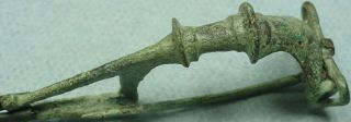 Ancient Bronze Kraftig Profilierte Fibula