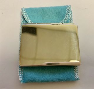 TIFFANY & Co.  STERLING SILVER DOUBLE FOLDING TRAVEL MINIATURE PICTURE FRAME 2