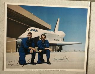 Autographed Second Crew (engle,  Truly) For The Space Shuttle (alt)
