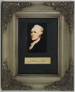 Alexander Hamilton - Founding Father - Matted Signature