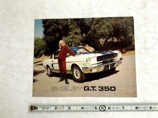 1966 Shelby Mustang Gt 350 Dealer Sales Brochure