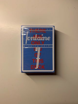 Fontaine Future 500 Edition By Zach Mueller Playing Cards 1/500 Deck